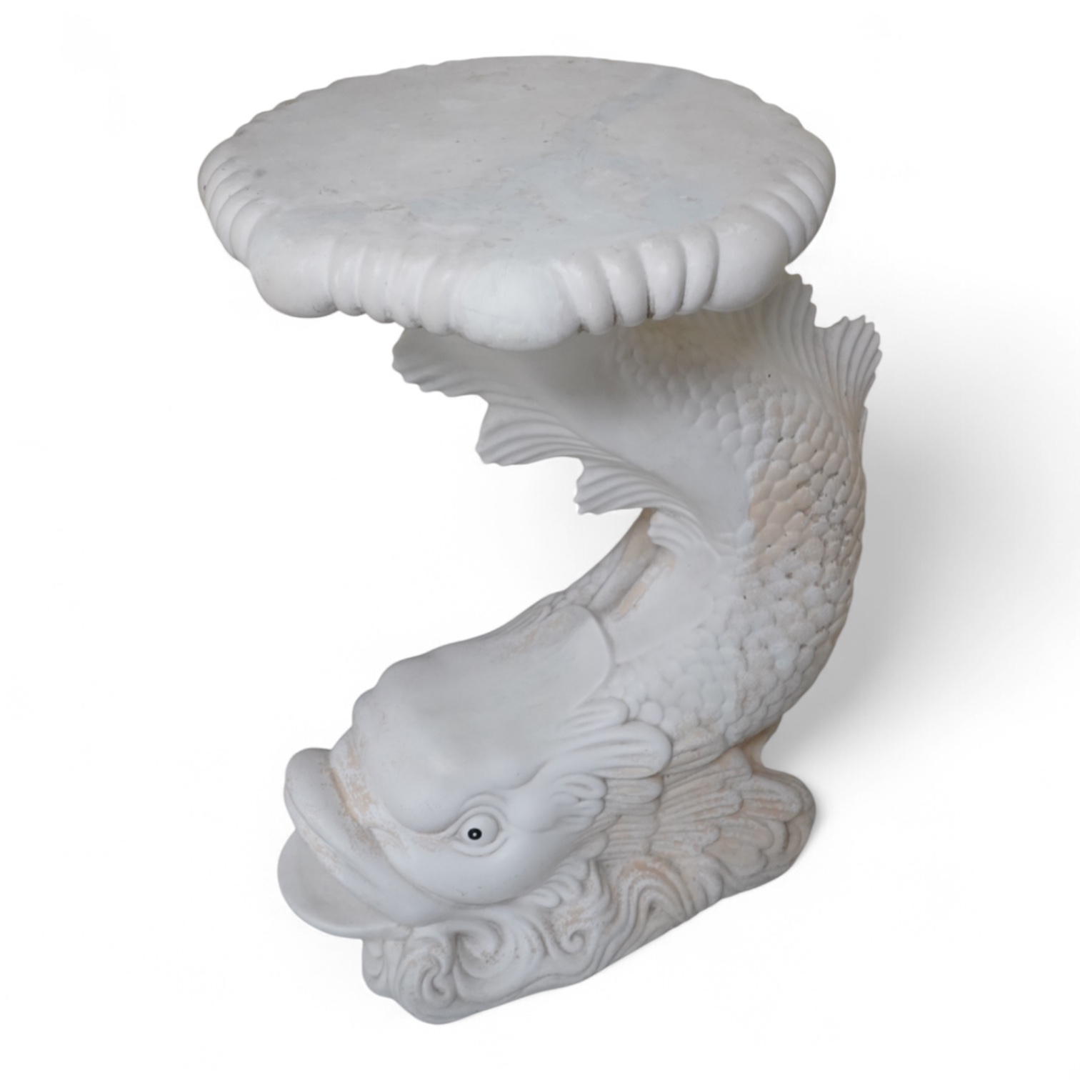 A mixed collection of European studio pottery to include a collection of four tall Italian candlesticks, tallest 58cm, two stoneware plates and a tureen and cover, etc.